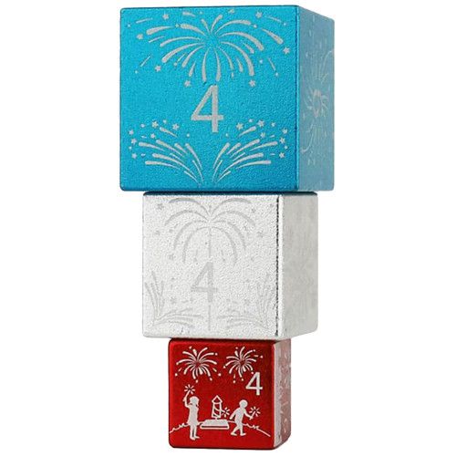 Fireworks Stackable D6 3ct Dice Sirius Dice   