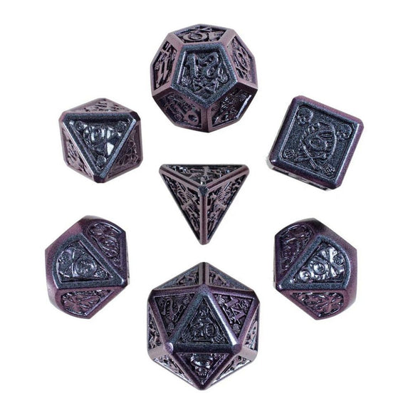 7ct Violet Violence Metal Dice  Forged Dice Co   