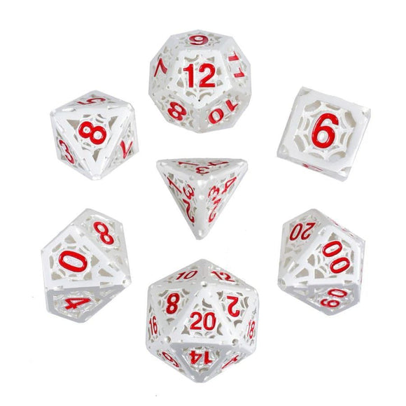 7ct Silver Spider Metal Dice  Forged Dice Co   