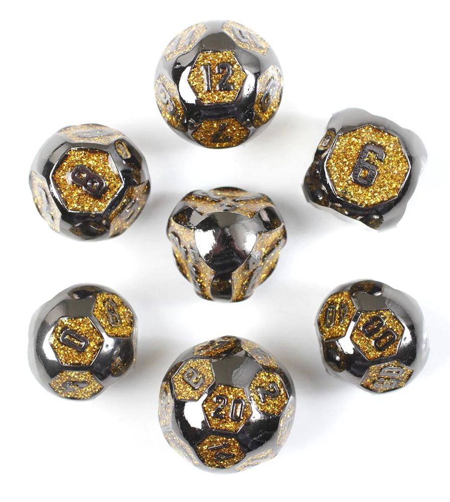 7ct Glorious Battle Metal Dice Dice Forged Dice Co