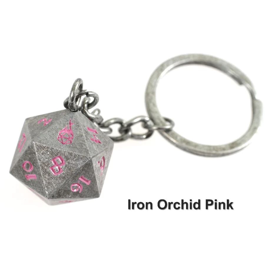 D20 Fob of Fate -  Iron Orchid Clothing & Accessories Forged Dice Co   