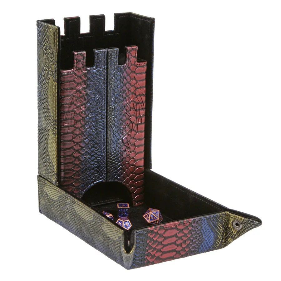 Rainbow Forged Draco Dice Tower Dice Forged Dice Co