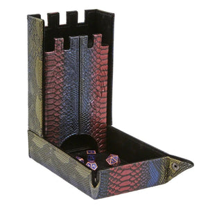 Rainbow Forged Draco Dice Tower  Forged Dice Co   