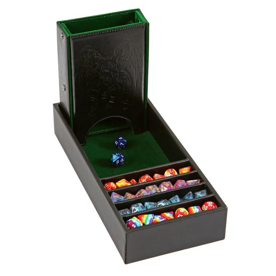 Green Citadel Dice Tower & Tray Dice Forged Dice Co