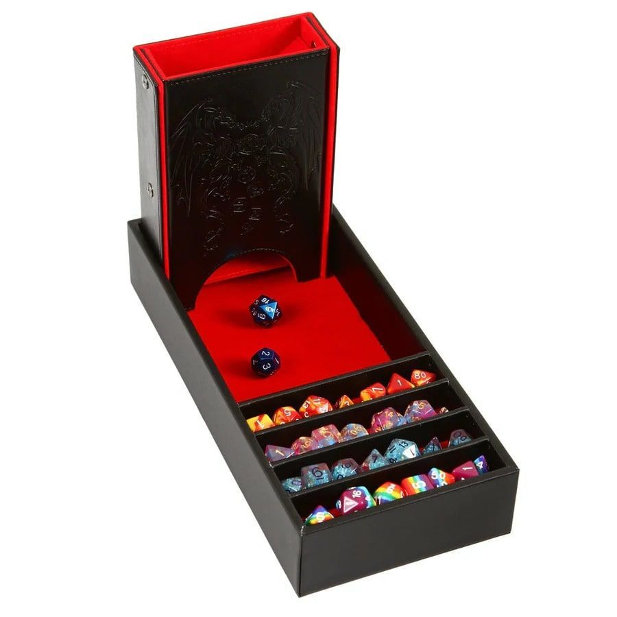 Red Citadel Dice Tower & Tray Dice Forged Dice Co