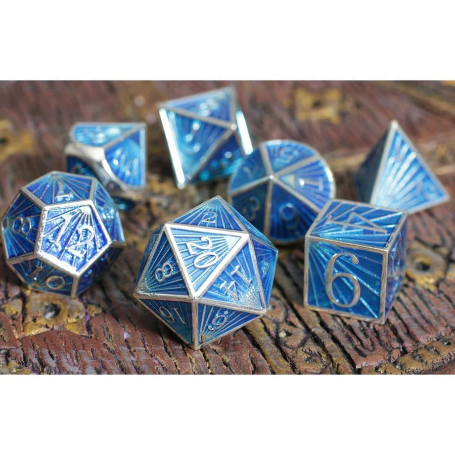 7ct Deco Ice Metal Dice Dice Forged Dice Co