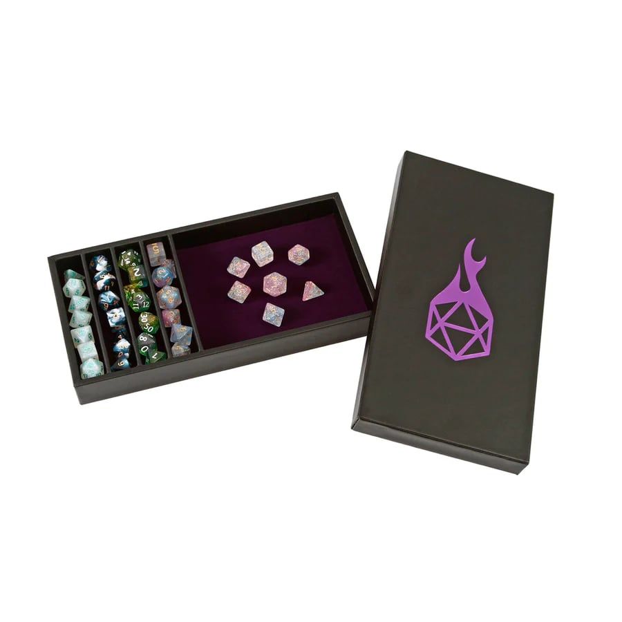 Purple Battle Pit Dice Tray Dice Forged Dice Co
