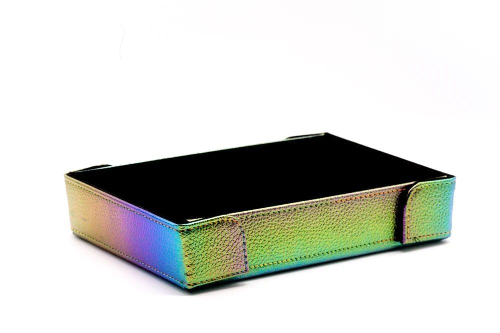 Dice Tray: Rainbo Magnetic Rect Dice Die Hard Dice