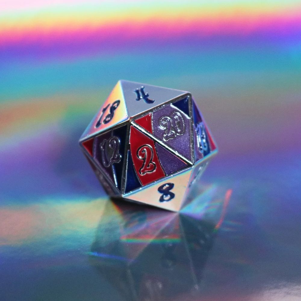 D0000012 D20 Bisexual Pride Dice Die Hard Dice