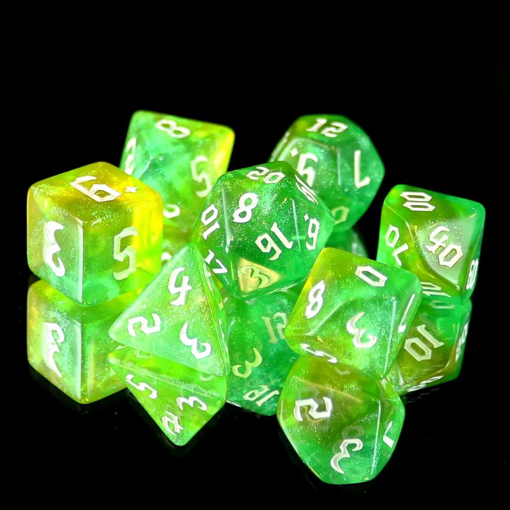 19040 7ct Fairy Tinker Dice Die Hard Dice