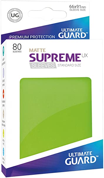 Ultimate Guard 80ct Standard Supreme UX Matte Sleeves Light Green (10553) Home page Ultimate Guard   