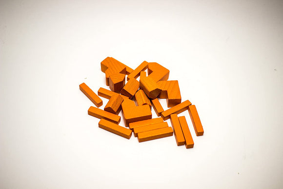 Catan Wood Replacement Pieces - Orange Home page Other   