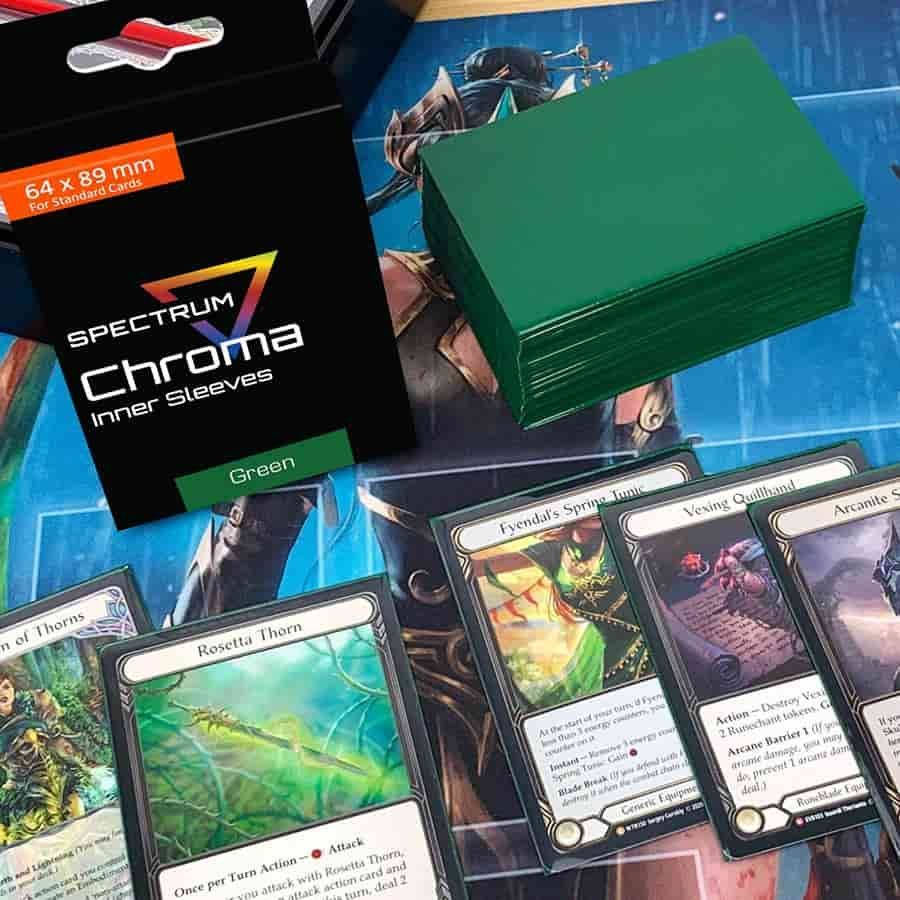 Green Spectrum Chroma Inner Sleeve  BCW   