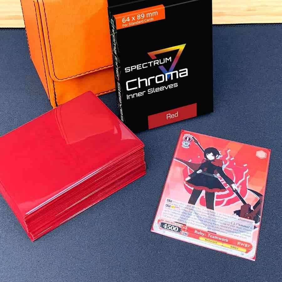 Red Spectrum Chroma Inner Sleeve  BCW   