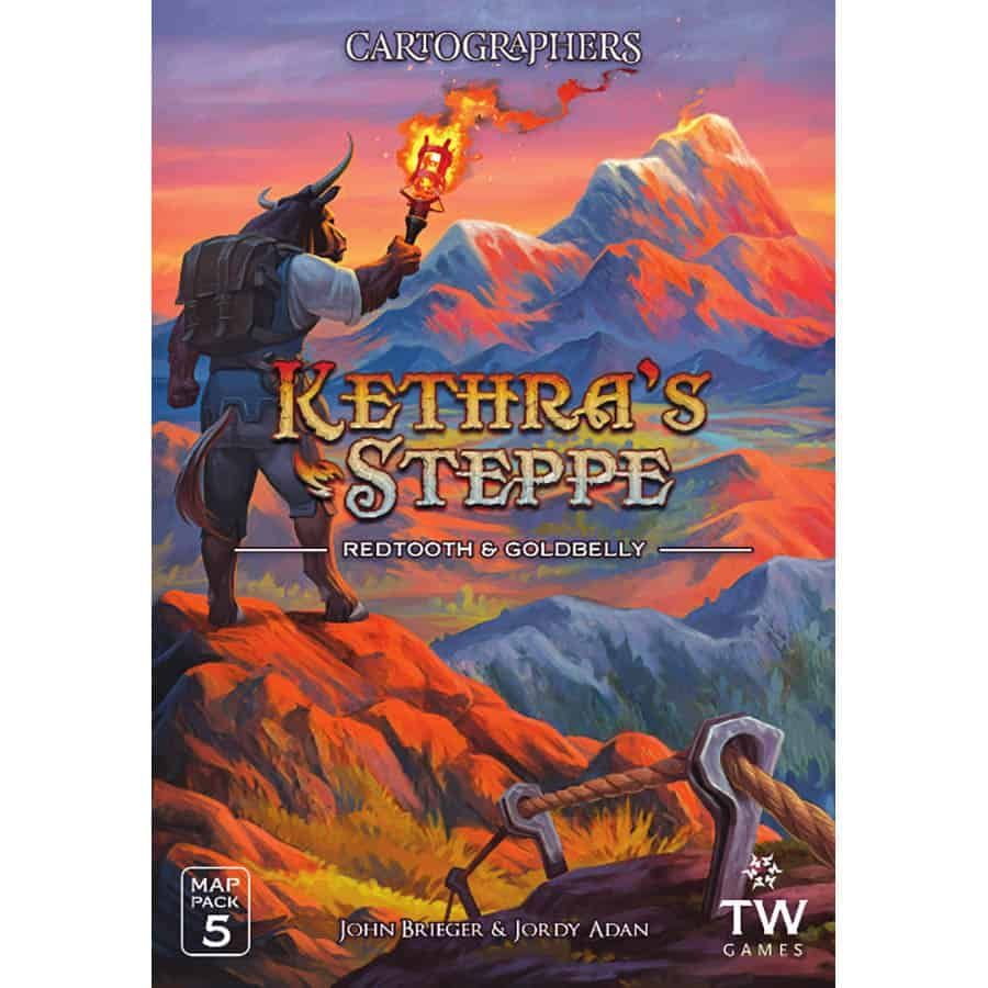 Cartographers Map Pack 5: Kethra's Steppe, Redtooth & Goldbelly Board Games Thunderworks Games   