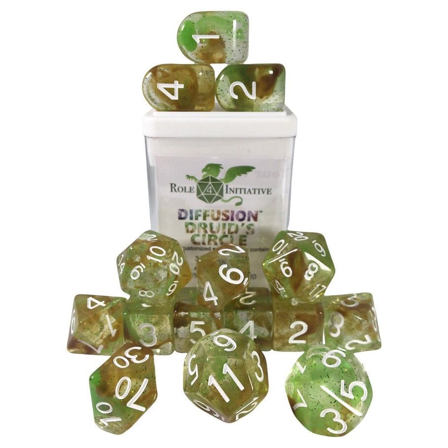 15Set w/ Arch d4 Druids Circle Dice Role 4 Initiative