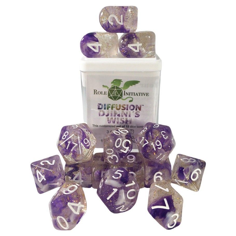 15Set w/ Arch d4 Djinnis Wish Dice Role 4 Initiative