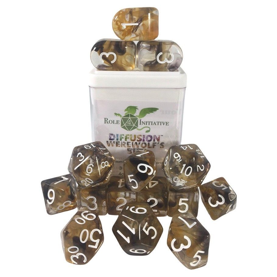 15Set w/ Arch d4 Werewolfs Bite Dice Role 4 Initiative