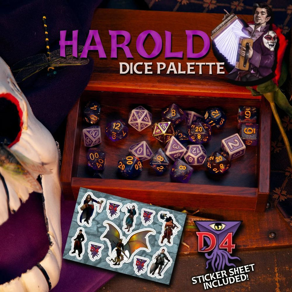 Harold Dice Palette from D4 Dice Die Hard Dice