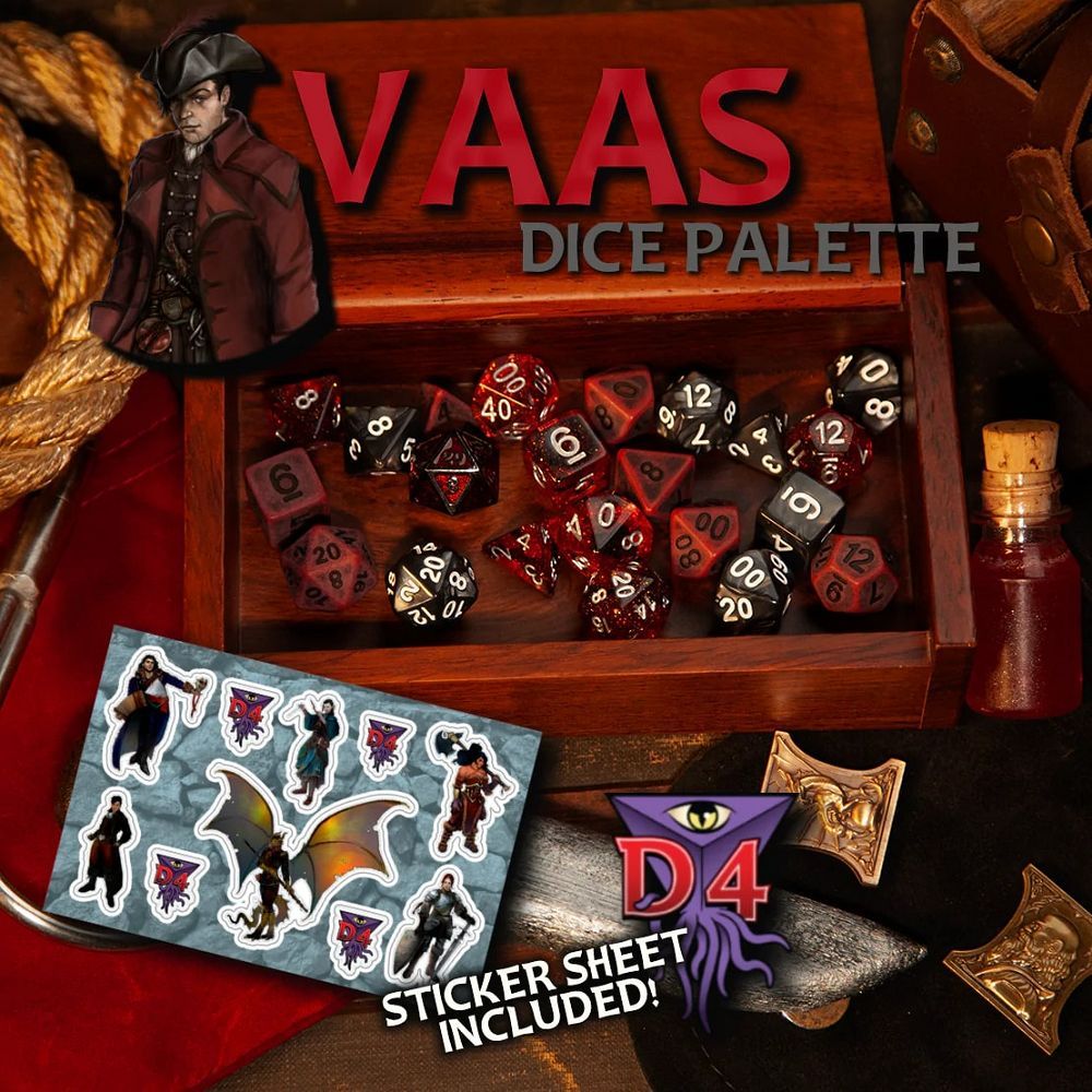 Vaas Dice Palette from D4 Dice Die Hard Dice