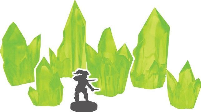 Monster Scenery Peridot Crystal Miniatures Monster Fight Club