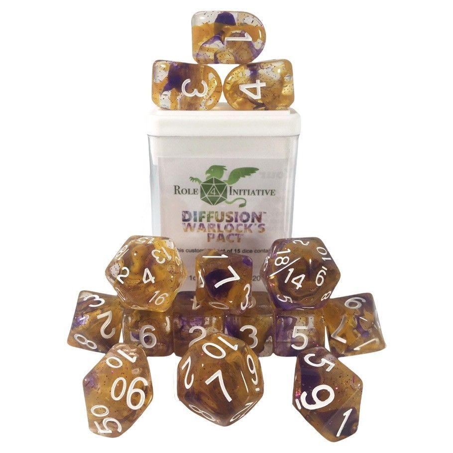 15 Set w/ Arch d4 Warlocks Pact Dice Role 4 Initiative