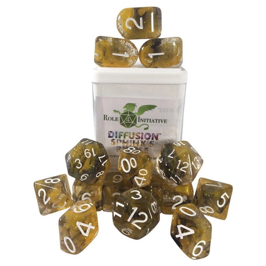 15Set w/ Arch d4 Sphinxs Riddle Dice Role 4 Initiative