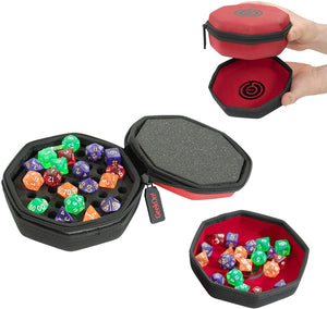 GeekOn! Padded Zippered Dice Case & Tray - Red Home page Other   