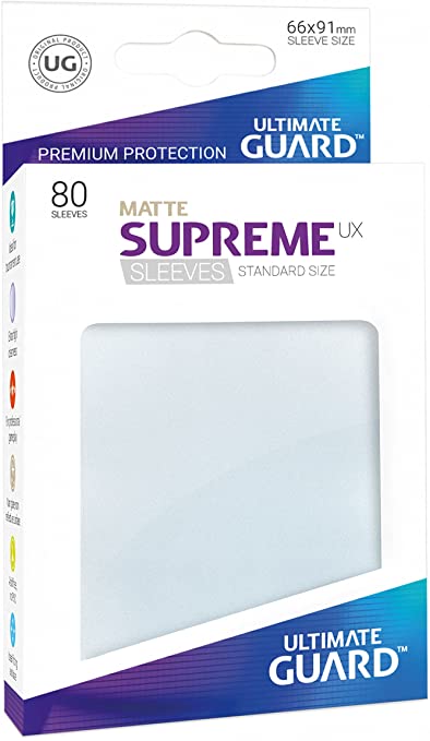 Ultimate Guard 80ct Standard Supreme UX Matte Sleeves Frosted (10627) Home page Ultimate Guard   