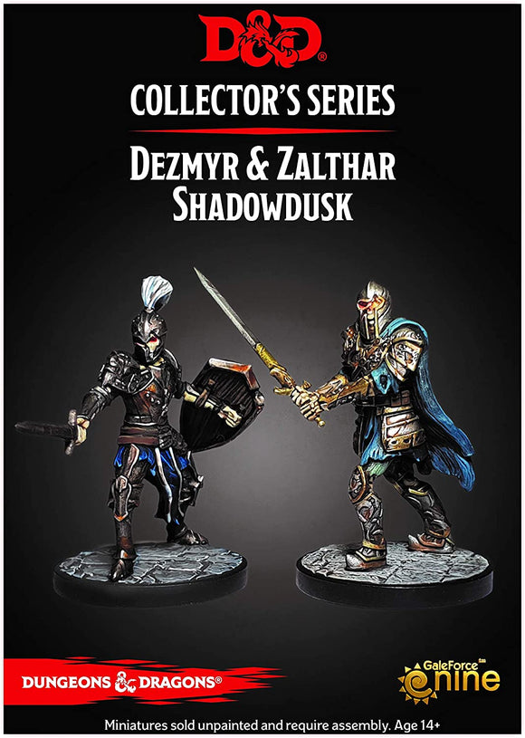 D&D Collector's Series Dungeon of the Mad Mage Dezmyr & Zalthar Shadowdusk Miniatures Home page Gale Force Nine   