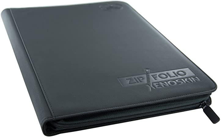 Ultimate Guard Binder XenoSkin Zipfolio 9pkt Black (10208) Supplies Ultimate Guard 9pkt ZipXeno Black
