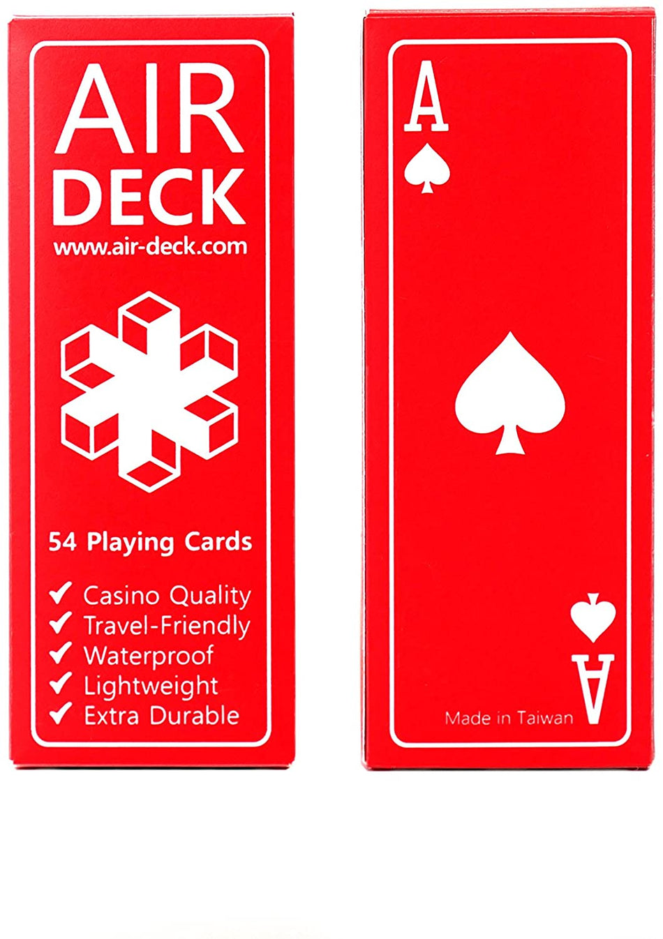 Air Deck Travel Playing Cards - Red Card Games Other