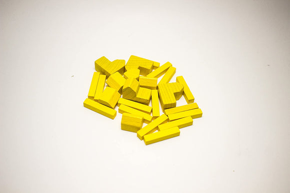 Catan Wood Replacement Pieces - Yellow Home page Other   