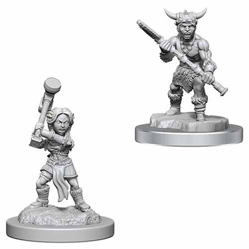 D&D Nolzur's Marvelous Unpainted Miniatures Halfling Barbarians (90412) Miniatures WizKids   