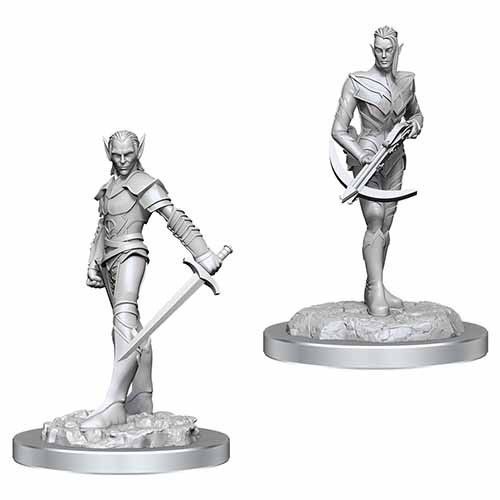 D&D Nolzur's Marvelous Unpainted Miniatures Drow Fighters (90525) Miniatures WizKids   
