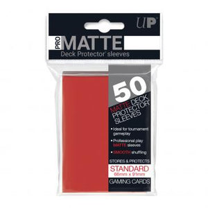Ultra Pro Standard Card Game Sleeves 50ct Pro-Matte Red (82650) Home page Other   