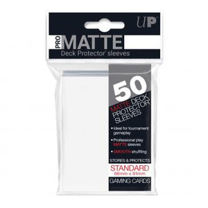 Ultra Pro Standard Card Game Sleeves 50ct Pro-Matte White (82651) Ultra Pro Standard Card Game Sleeves 50ct Pro-Matte White (82651)