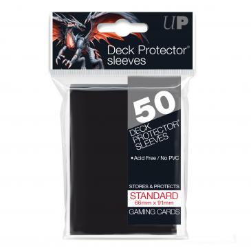 Ultra Pro Standard Card Game Sleeves 50ct Black (82669) Supplies Ultra Pro   