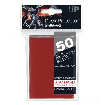 Ultra Pro Standard Card Game Sleeves 50ct Red (82672) Supplies Ultra Pro   