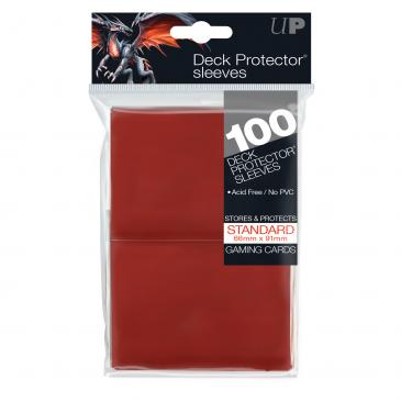 Ultra Pro Standard Card Game Sleeves 100ct Red (82694) Supplies Ultra Pro   