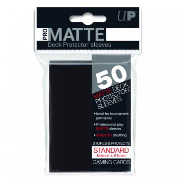 Ultra Pro Standard Card Game Sleeves 50ct Pro-Matte Black (82728) Supplies Ultra Pro   