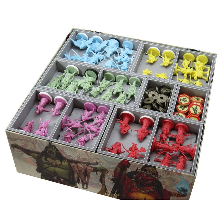 Box Insert: Rising Sun Board Game Organization Folded Space   