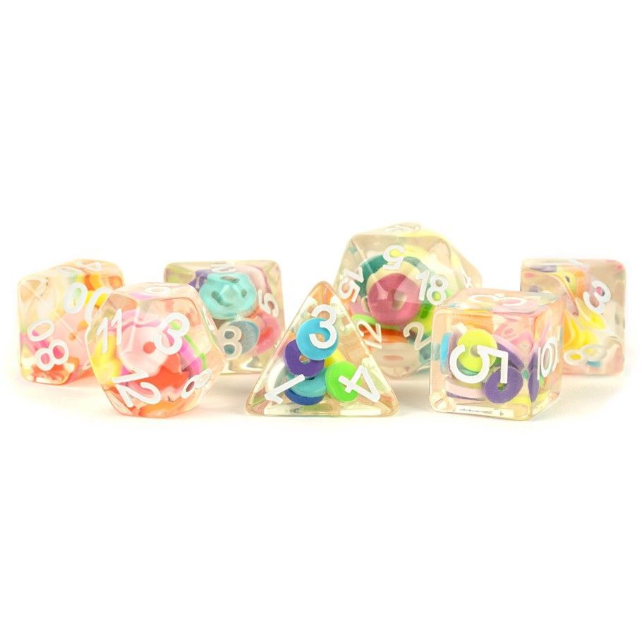LIC753 7ct Critical Loops Dice FanRoll by Metallic Dice Games