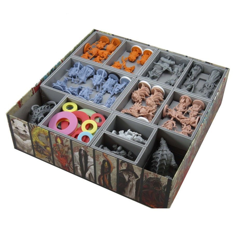 Box Insert: Rising Sun Daimyo Board Game Organization Folded Space   