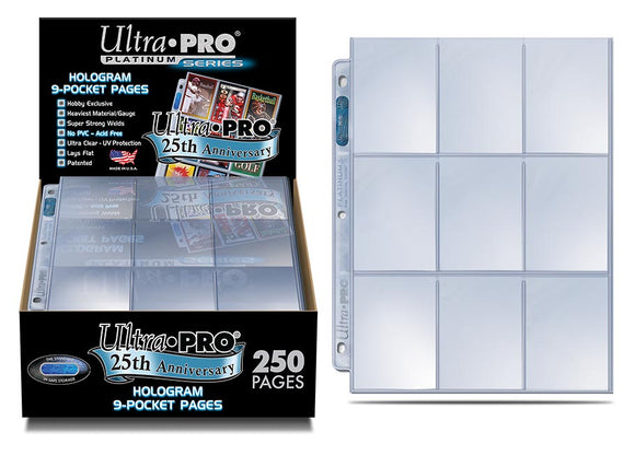 Ultra Pro 25th Anniversary 9 Pocket Top Loading Standard Size Card Page Home page Ultra Pro   
