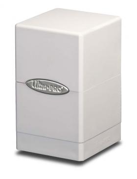 Ultra Pro Satin Tower Deck Box White (84172) Supplies Ultra Pro   