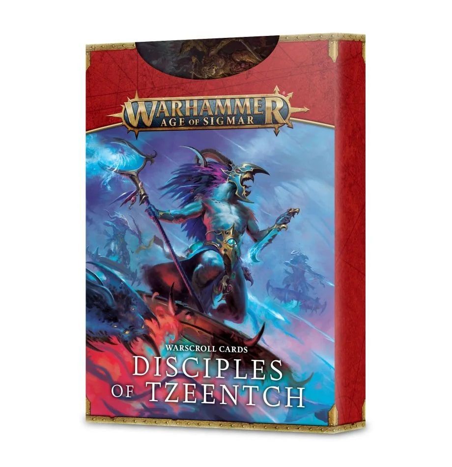 Age of Sigmar Warscrolls Cards Disciples of Tzeentch Miniatures Games Workshop   