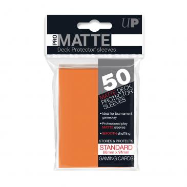 Ultra Pro Standard Card Game Sleeves 50ct Pro-Matte Orange (84184) Supplies Ultra Pro   