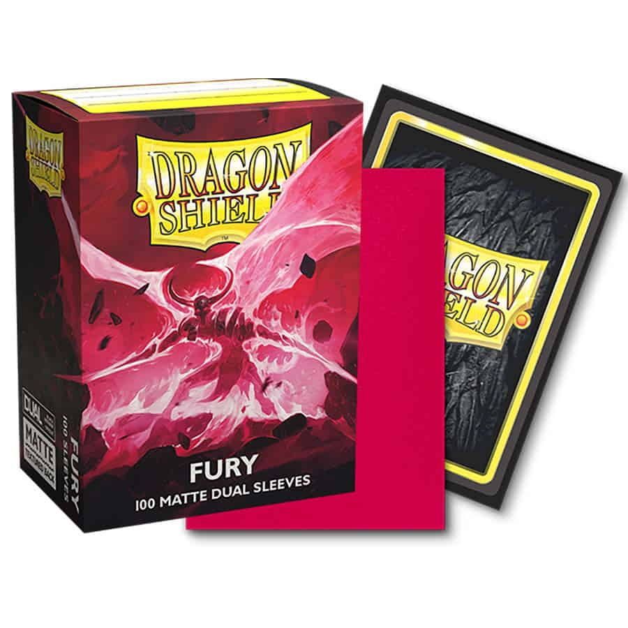 Dragon Shield 100ct Sleeves Matte Dual Fury Supplies Arcane Tinmen   