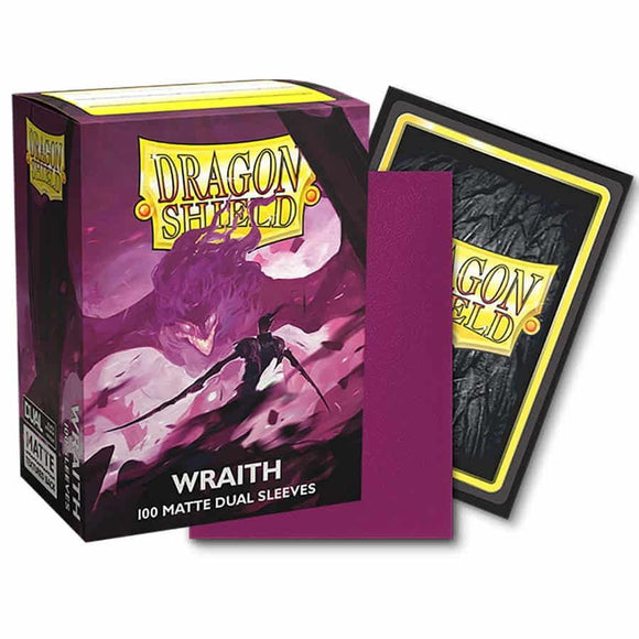 Dragon Shield 100ct Sleeves Matte Dual Wraith Supplies Arcane Tinmen   
